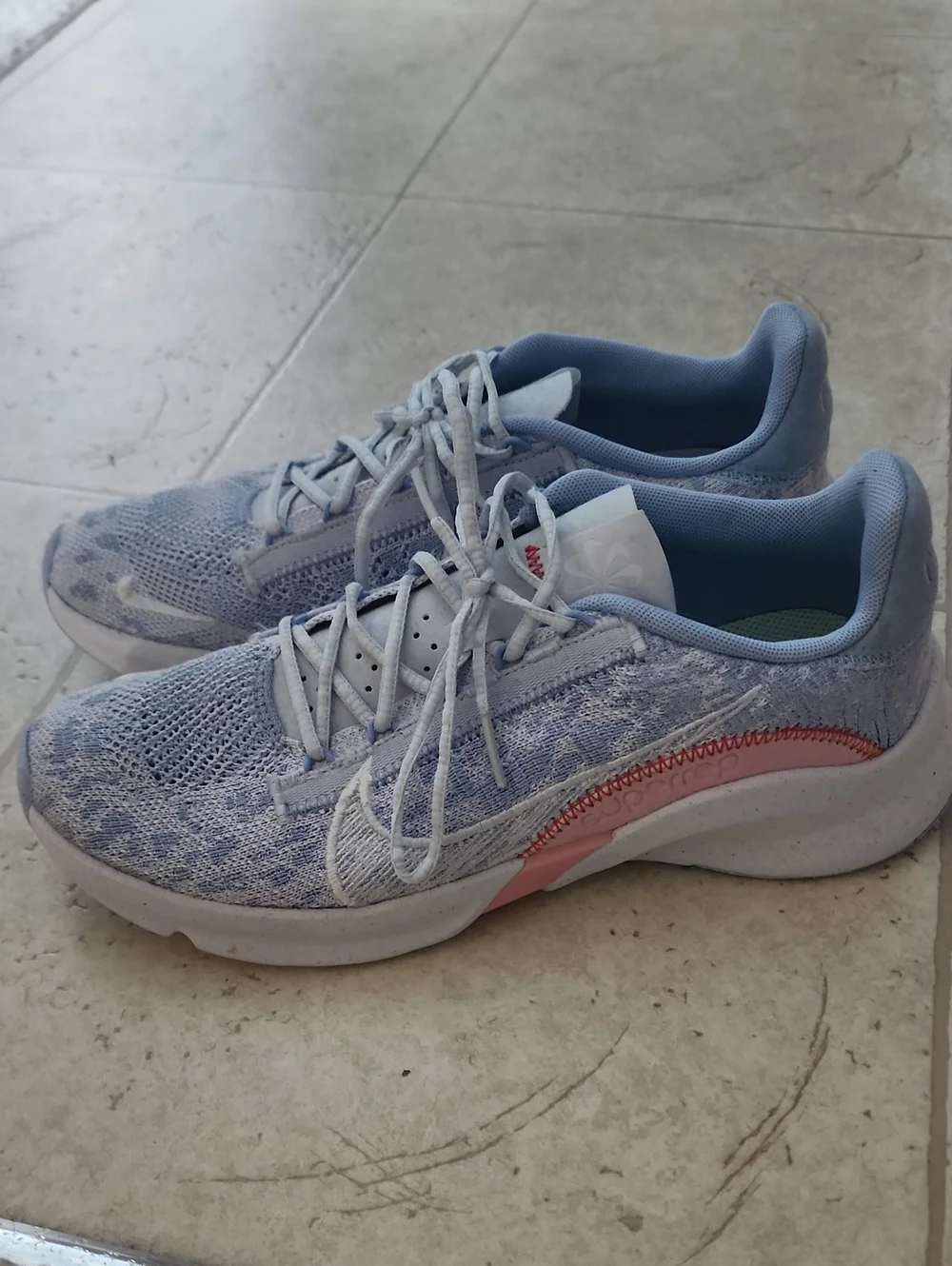 Nike Light Blue And Ink Running Shoe